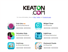 Tablet Screenshot of keaton.com